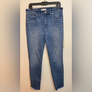 Madewell Women’s 10’’High Rise Skinny Stretch Jean Denim Size 30.